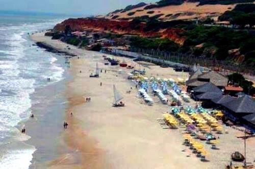 Praia Tabuba Do Morro Branco Suite 04 Pessoas Beberibe Bagian luar foto